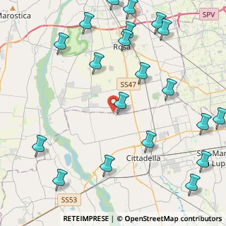 Mappa Via S. Pio X, 36056 Tezze sul Brenta VI, Italia (5.749)