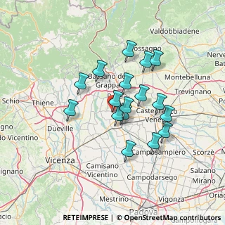 Mappa Via S. Pio X, 36056 Tezze sul Brenta VI, Italia (11.23)