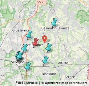 Mappa Via Cardinale Federico Borromeo, 20842 Besana in Brianza MB, Italia (4.3625)