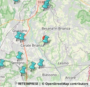 Mappa Via Cardinale Federico Borromeo, 20842 Besana in Brianza MB, Italia (5.53727)