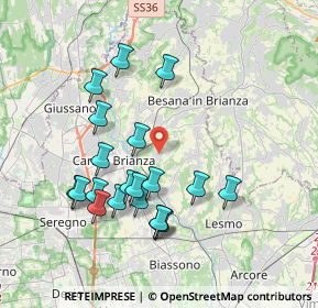 Mappa Via Cardinale Federico Borromeo, 20842 Besana in Brianza MB, Italia (3.687)