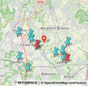 Mappa Via Cardinale Federico Borromeo, 20842 Besana in Brianza MB, Italia (3.8175)