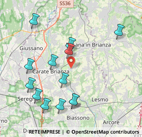 Mappa Via Cardinale Federico Borromeo, 20842 Besana in Brianza MB, Italia (4.24385)