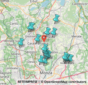 Mappa Via Cardinale Federico Borromeo, 20842 Besana in Brianza MB, Italia (6.83235)