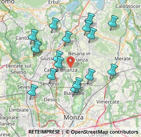 Mappa Via Cardinale Federico Borromeo, 20842 Besana in Brianza MB, Italia (7.40294)
