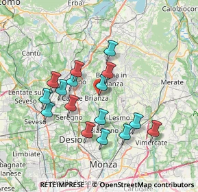 Mappa Via Cardinale Federico Borromeo, 20842 Besana in Brianza MB, Italia (6.49625)