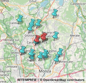 Mappa Via Cardinale Federico Borromeo, 20842 Besana in Brianza MB, Italia (6.1925)