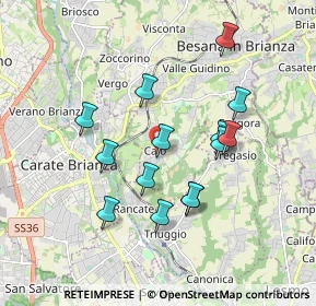 Mappa Via Cardinale Federico Borromeo, 20842 Besana in Brianza MB, Italia (1.63286)