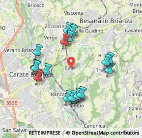 Mappa Via Cardinale Federico Borromeo, 20842 Besana in Brianza MB, Italia (1.8445)
