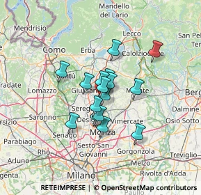 Mappa Via Cardinale Federico Borromeo, 20842 Besana in Brianza MB, Italia (8.71)