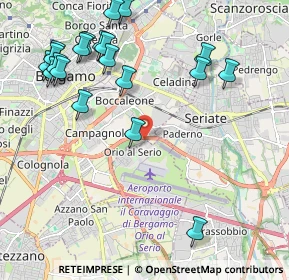 Mappa Circonvallazione Pompiniano, 24125 Bergamo BG, Italia (2.487)