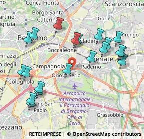 Mappa Circonvallazione Pompiniano, 24125 Bergamo BG, Italia (2.183)