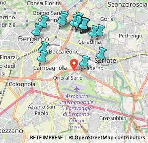Mappa Circonvallazione Pompiniano, 24125 Bergamo BG, Italia (1.9935)