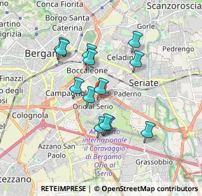 Mappa Circonvallazione Pompiniano, 24125 Bergamo BG, Italia (1.48385)