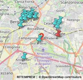 Mappa Circonvallazione Pompiniano, 24125 Bergamo BG, Italia (2.07471)