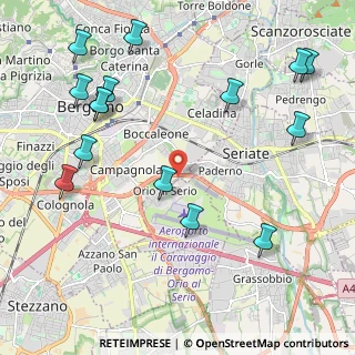 Mappa Circonvallazione Pompiniano, 24050 Orio al serio BG, Italia (2.624)