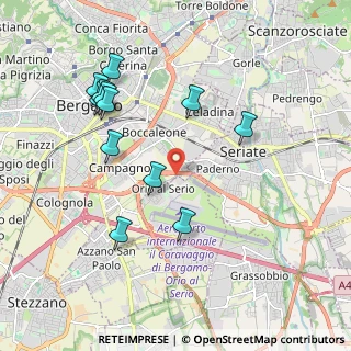 Mappa Circonvallazione Pompiniano, 24050 Orio al serio BG, Italia (2.03333)