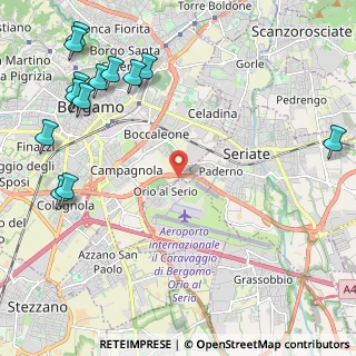 Mappa Circonvallazione Pompiniano, 24050 Orio al serio BG, Italia (3.15786)