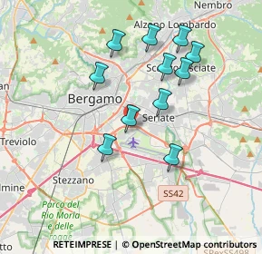 Mappa Circonvallazione Pompiniano, 24125 Bergamo BG, Italia (3.34818)