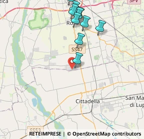 Mappa Via S. Francesco, 36056 Tezze sul Brenta VI, Italia (4.77636)