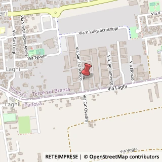 Mappa Via San Francesco, 8, 36056 Tezze sul Brenta, Vicenza (Veneto)