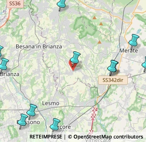 Mappa Via dei Tigli, 23880 Casatenovo LC, Italia (6.47308)