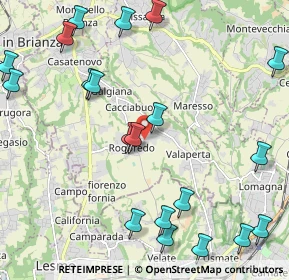 Mappa Via dei Tigli, 23880 Casatenovo LC, Italia (2.725)