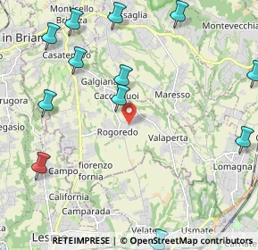 Mappa Via dei Tigli, 23880 Casatenovo LC, Italia (2.78333)