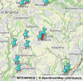 Mappa Via dei Tigli, 23880 Casatenovo LC, Italia (2.65583)