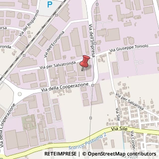 Mappa Via della Cooperazione, 27, 31033 Castelfranco Veneto, Treviso (Veneto)