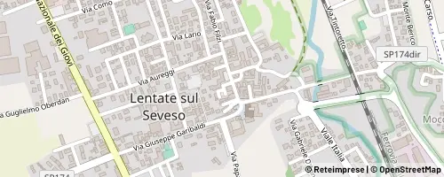 Mappa Lentate sul Seveso