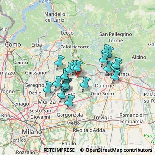 Mappa Via C. Cantu', 23877 Paderno d'Adda LC, Italia (10.733)