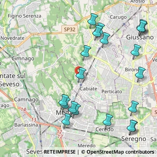 Mappa Via San Francesco, 22060 Cabiate CO, Italia (2.771)