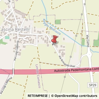 Mappa Via Armando Diaz, 121, 22070 Limido Comasco, Como (Lombardia)