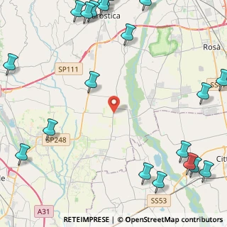 Mappa Via Bassanese Superiore, 36060 Pozzoleone VI, Italia (6.9495)