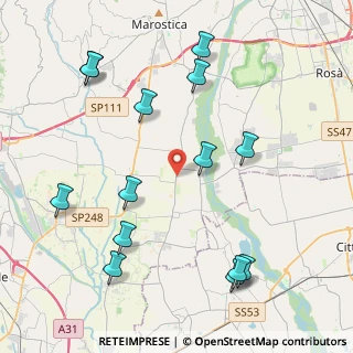 Mappa Via Bassanese Superiore, 36060 Pozzoleone VI, Italia (4.86286)