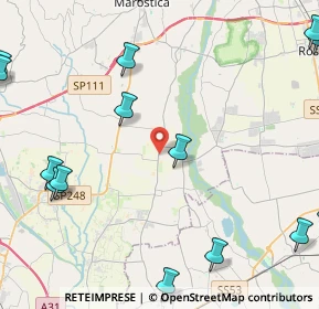 Mappa Via Bassanese Superiore, 36060 Pozzoleone VI, Italia (6.895)