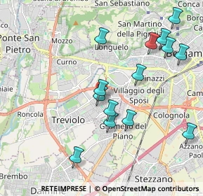 Mappa Via Isaia Callioni, 24048 Treviolo BG, Italia (2.09071)