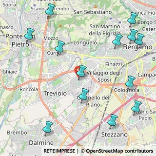 Mappa Via Isaia Callioni, 24048 Treviolo BG, Italia (2.86462)