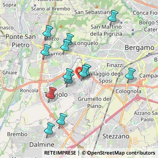Mappa Via Isaia Callioni, 24048 Treviolo BG, Italia (1.91462)