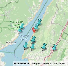 Mappa Via A. Vespucci, 37010 Brenzone sul Garda VR, Italia (6.9725)