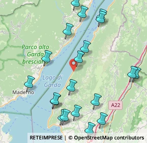 Mappa Via A. Vespucci, 37010 Brenzone sul Garda VR, Italia (9.5635)