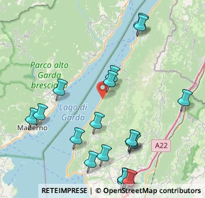 Mappa Via A. Vespucci, 37010 Brenzone sul Garda VR, Italia (10.0595)