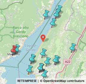 Mappa Via A. Vespucci, 37010 Brenzone sul Garda VR, Italia (10.005)