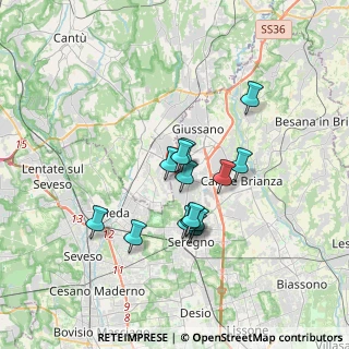 Mappa Paina MB IT, 20833 Giussano MB, Italia (2.69714)