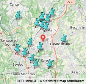 Mappa Paina MB IT, 20833 Giussano MB, Italia (3.7675)