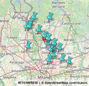 Mappa Paina MB IT, 20833 Giussano MB, Italia (11.58944)