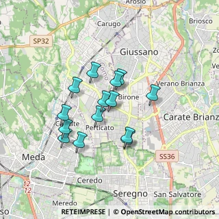Mappa Paina MB IT, 20833 Giussano MB, Italia (1.37929)