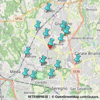 Mappa Paina MB IT, 20833 Giussano MB, Italia (1.94438)