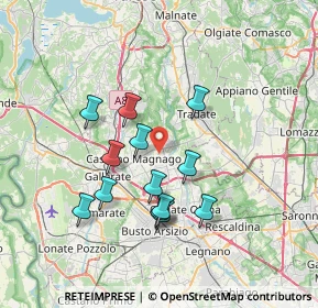 Mappa Via Benedetto Croce, 21054 Fagnano Olona VA, Italia (6.32231)